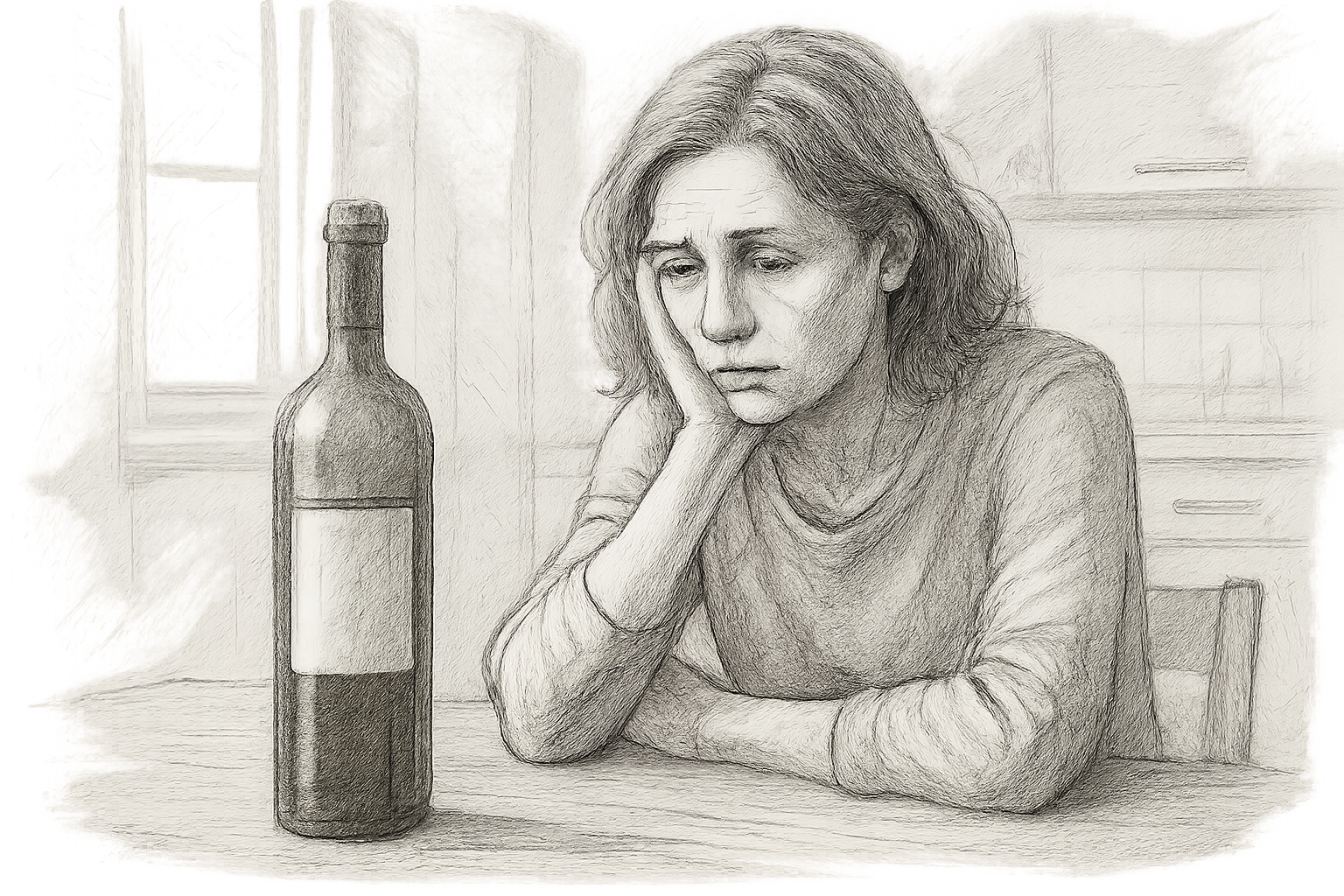 Mi marido se bebe una botella de vino al día