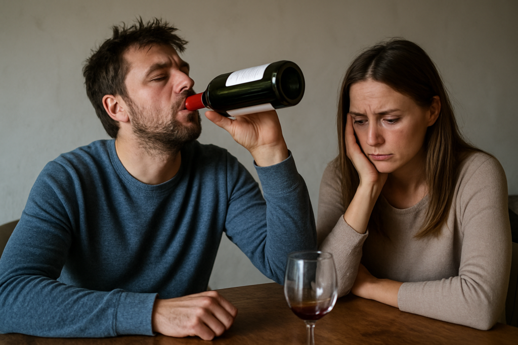 Mi marido se bebe una botella de vino al día: consecuencias, riesgos para su salud y cómo actuar