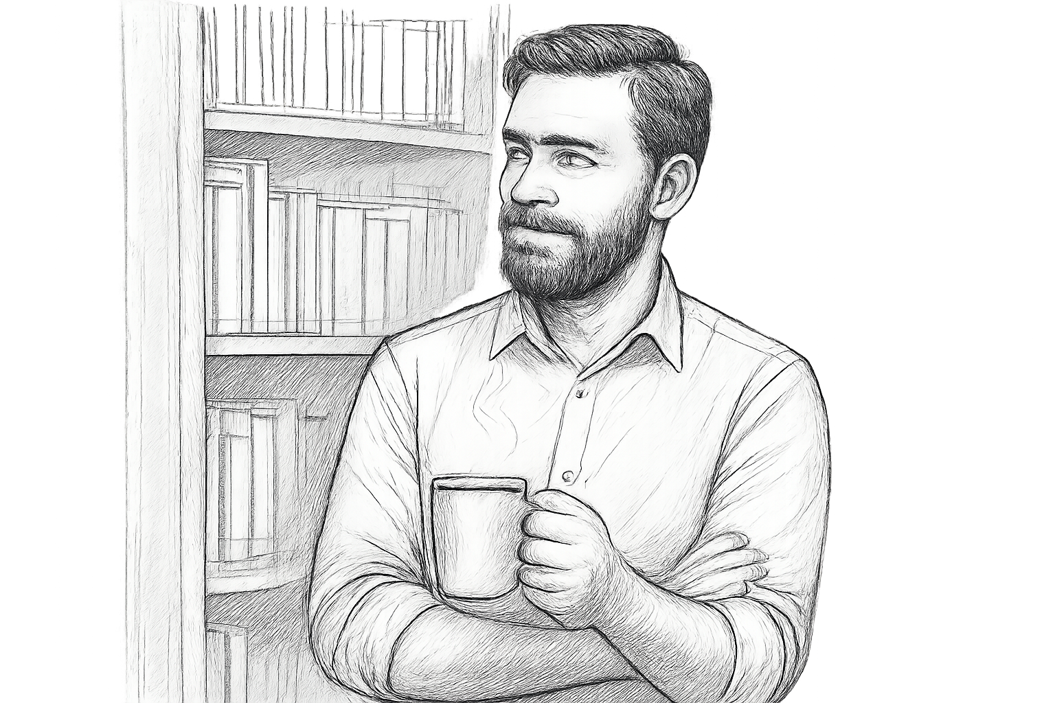 un hombre intelectual enamorado